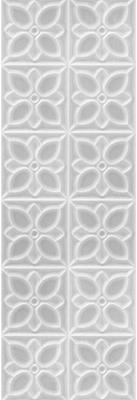 Керамическая плитка Meissen Плитка Lissabon рельеф квадраты серый 25х75