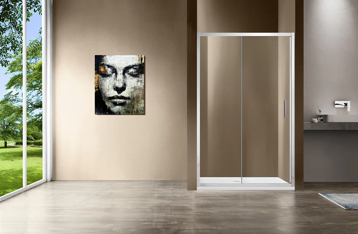 Душевая дверь Vincea Garda VDS-1G150CL 150 см хром, стекло прозрачное - 3 изображение