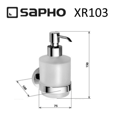 Дозатор Sapho X-Round XR103 хром - 2 изображение