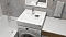 Раковина Paulmark Welt над стиральной машиной, белая, 60х60, с комплектом PM730431 - 2 изображение