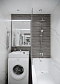 Раковина Paulmark Welt над стиральной машиной, белая, 60х60, с комплектом PM730431 - 3 изображение