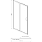 Душевая дверь Azario Milton 140х200 см AZ-ND6121 1400 профиль серебро, стекло прозрачное - 3 изображение