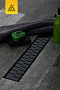 Душевой лоток 35 см Creto Snake CRE-350 SB-P с решеткой, черный - 2 изображение