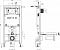 Комплект подвесной безободковый унитаз Jacob Delafon Elite E21742RU-00 с сиденьем микролифт + система инсталляции с кнопкой хром - 5 изображение