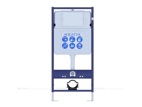 Комплект подвесной безободковый унитаз Aquatek Вега AQ1905-00 с сиденьем микролифт + система инсталляции Standard INS-0000012 - 2 изображение