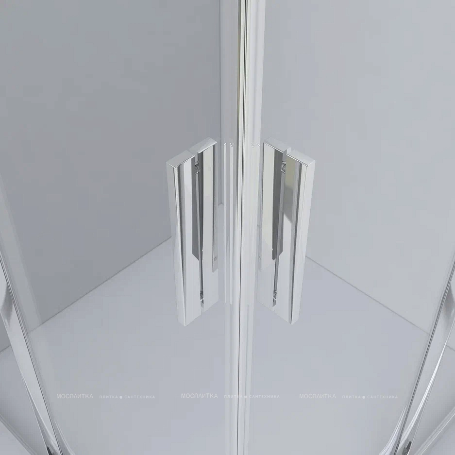 Душевой уголок Vincea Garda VSQ-1G100CH 100x100 см хром, стекло шиншилла - 6 изображение