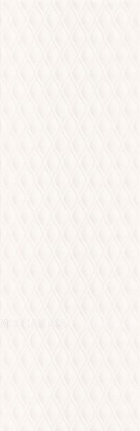 Плитка Ocean Romance рельеф белый 29x89