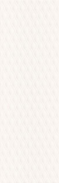Керамическая плитка Meissen Плитка Ocean Romance рельеф белый 29x89