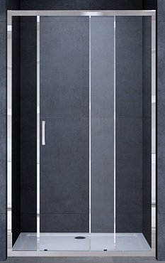 Душевая дверь Vincea Alpha 110 см хром, стекло прозрачное, VDS-3AL110CL