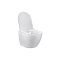 Комплект подвесной безободковый унитаз Vincea Globo VT1-14S с сиденьем soft-close, белый + инсталляция Geberit Duofix 458.124.21.5 с кнопкой, хром глянцевый - 4 изображение