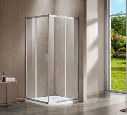 Душевая дверь Vincea Garda 80 см хром, стекло прозрачное, VHC-1G800CL - 3 изображение