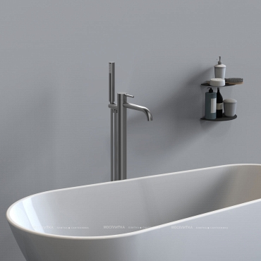 Смеситель для ванны с душем Vincea Desire VTF-1DGM вороненая сталь - 2 изображение