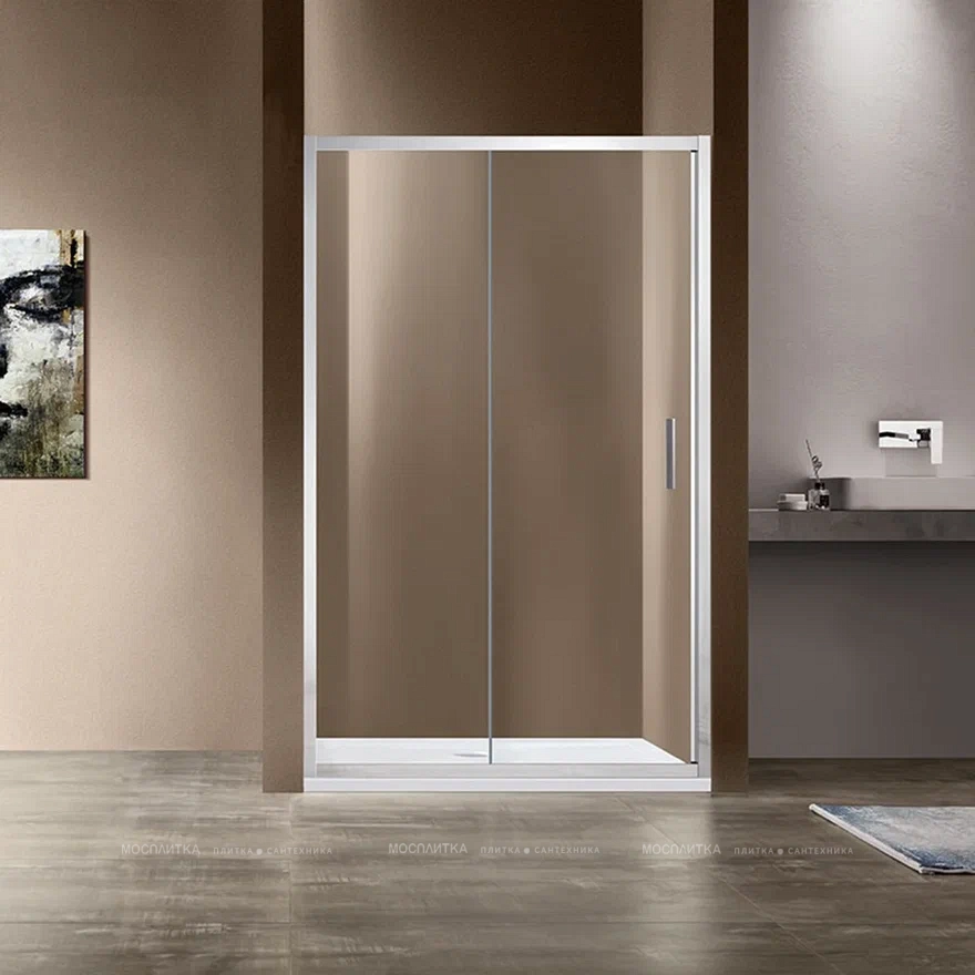 Душевая дверь Vincea Garda VDS-1G105CL 105 см хром, стекло прозрачное - 2 изображение