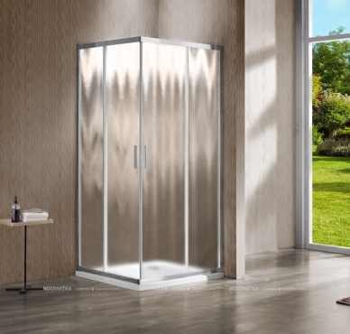 Душевая дверь Vincea Garda 100 см хром, стекло шиншилла, VHC-1G100CH - 3 изображение