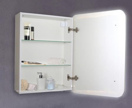 Зеркальный шкаф Azario Фиджи 60 см LED-00002363 с подсветкой - 3 изображение