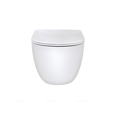 Комплект подвесной безободковый унитаз Vincea Evo VT1-34, цвет белый, ультратонкое soft-close сиденье + инсталляция для унитазов Bocchi 8010-1000 - 2 изображение
