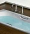 Чугунная ванна 170х75 Roca Malibu 2309G000R с антискользящим покрытием и отверстиями для ручек - 9 изображение