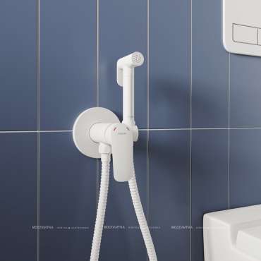 Гигиенический душ со смесителем Milardo Rora RORWTR0M08 белый матовый - 2 изображение