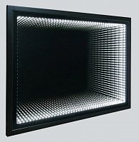 Зеркало Vincea LED VLM-2M60MB, 60x80 см c сенсорным выключателем и диммером, черное
