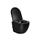 Комплект подвесной безободковый унитаз Vincea Globo VT1-14SMB с сиденьем soft-close, черный матовый + инсталляция Creto Standart 1.1 - 3 изображение