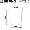 Стеклянная запасная чаша для ёршика Sapho X-Round NDX310 матовый белый - 2 изображение