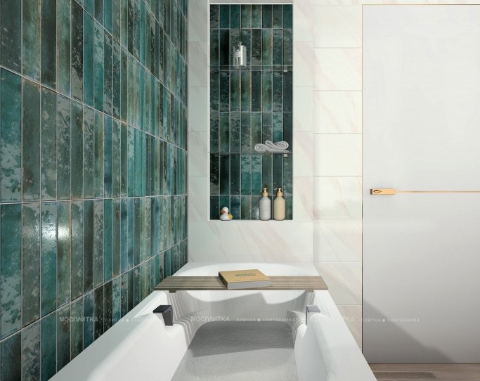 Дизайн Ванная в стиле Современный в белом цвете №12672 - 5 изображение