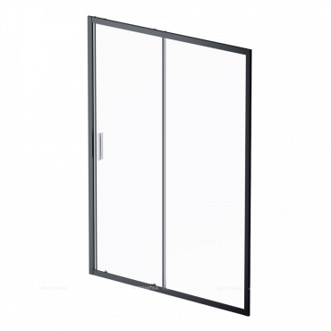 Душевая дверь Am.Pm Gem W90G-150-1-195BT 150 см,стекло прозрачное, профиль черный матовый - 7 изображение