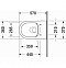 Подвесной унитаз Duravit ME by Starck Rimless 45290900A1 безободковый с сиденьем микролифт - 7 изображение