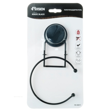 Полотенцедержатель Fixsen кольцо Magic Black FX-45011 - 3 изображение