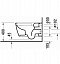 Подвесной унитаз Duravit ME by Starck Rimless 45290900A1 безободковый с сиденьем микролифт - 6 изображение