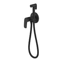Гигиенический душ со смесителем Milardo Rora RORBLR0M08 черный матовый