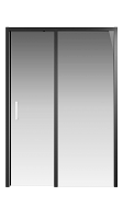 Душевая дверь Creto Nota стекло прозрачное профиль черный 140х200 см 122-WTW-140-C-B-6 EASY CLEAN