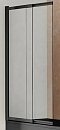 Шторка для ванны Vincea VSB-1E 100x145 см, VSB-1E100CLB, профиль черный, стекло прозрачное